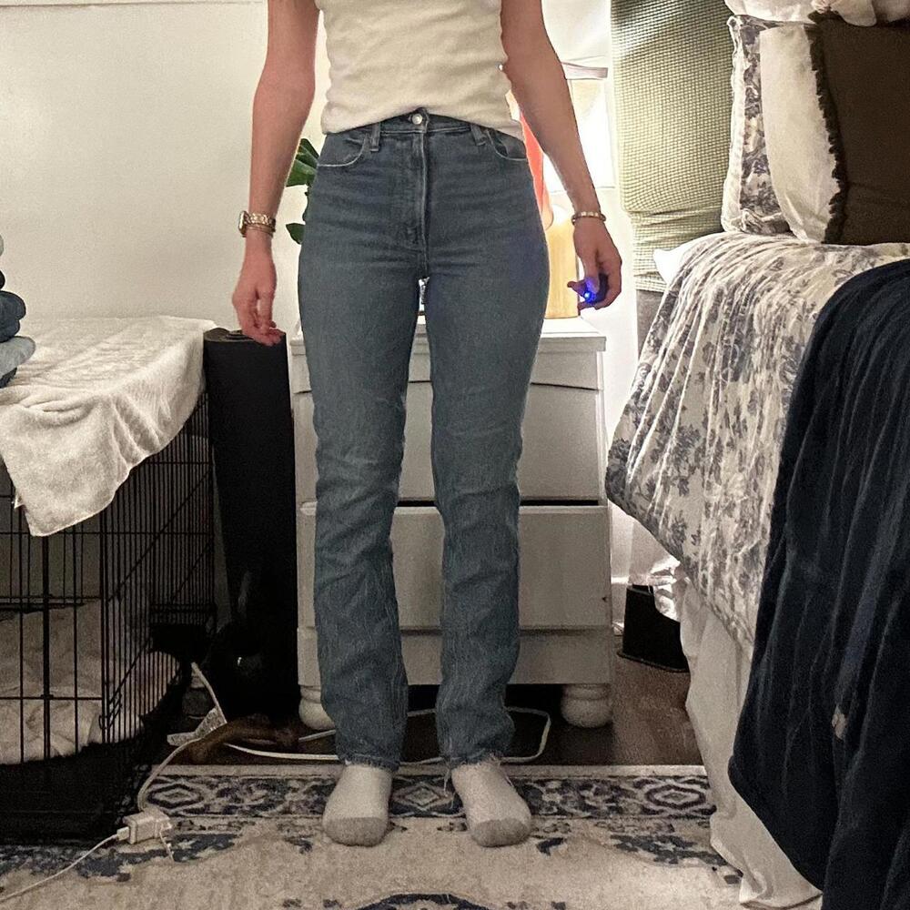 Abercrombie Curve Love Straight Leg Jeans